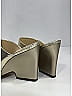 Jimmy Choo 100% Leather Metallic Gold Heels Size EU 36 - photo 8