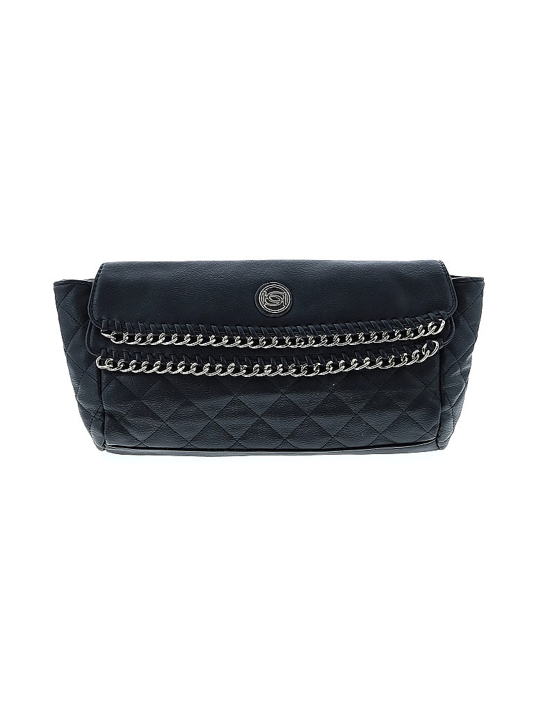 Bebe 100% Polyurethane Black Clutch One size - photo 1