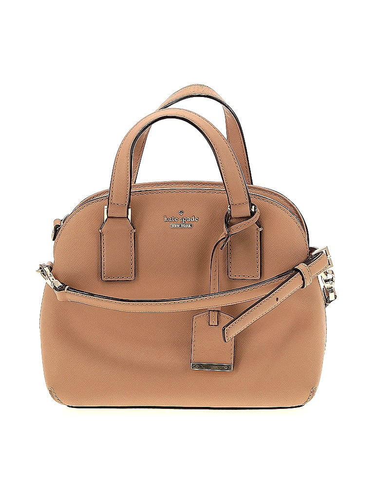 Kate Spade New York 100% Leather Solid Tan Leather Crossbody Bag One size - photo 1