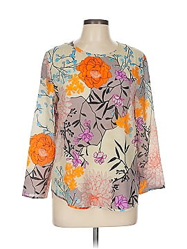 Les Copains 3/4 Sleeve Silk Top