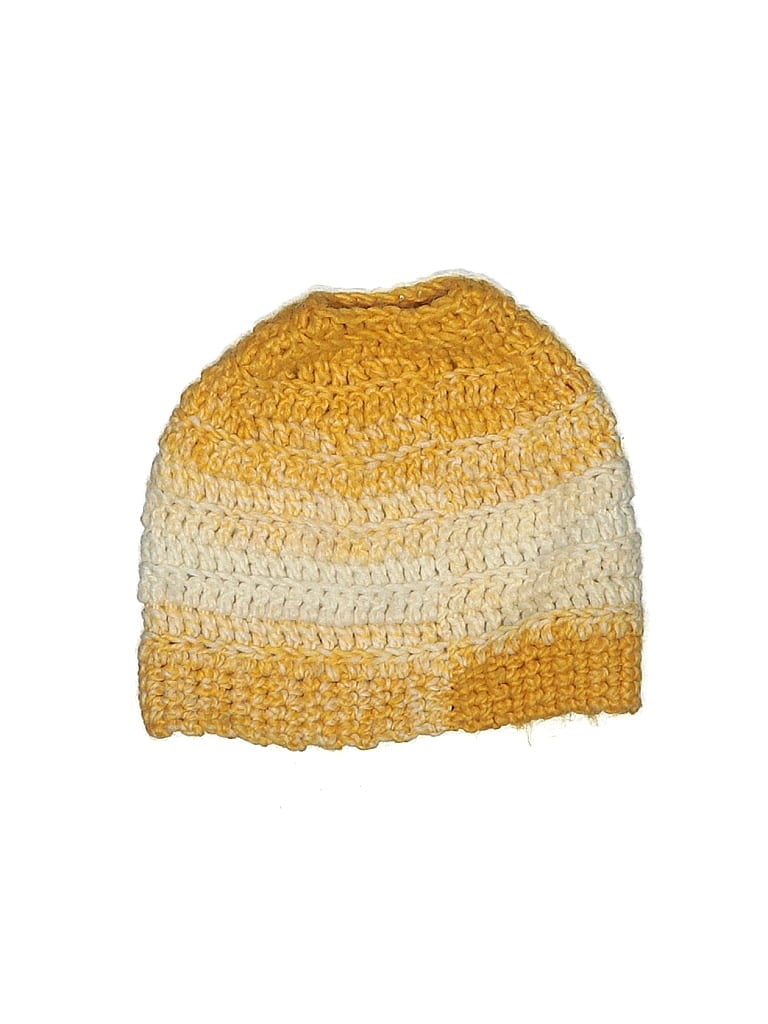 Pre-owned Assorted Brands Beanie Hat In Orange