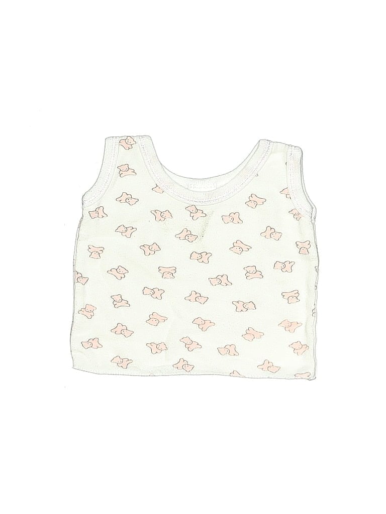 Big Oshi 100% Cotton Ivory Tank Top Size 0-3 mo - photo 1