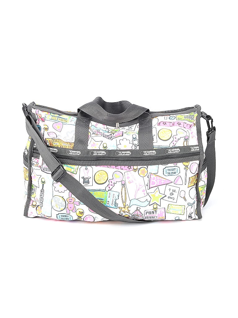 LeSportsac Graphic Gray Pink Weekender One size 59 off ThredUp
