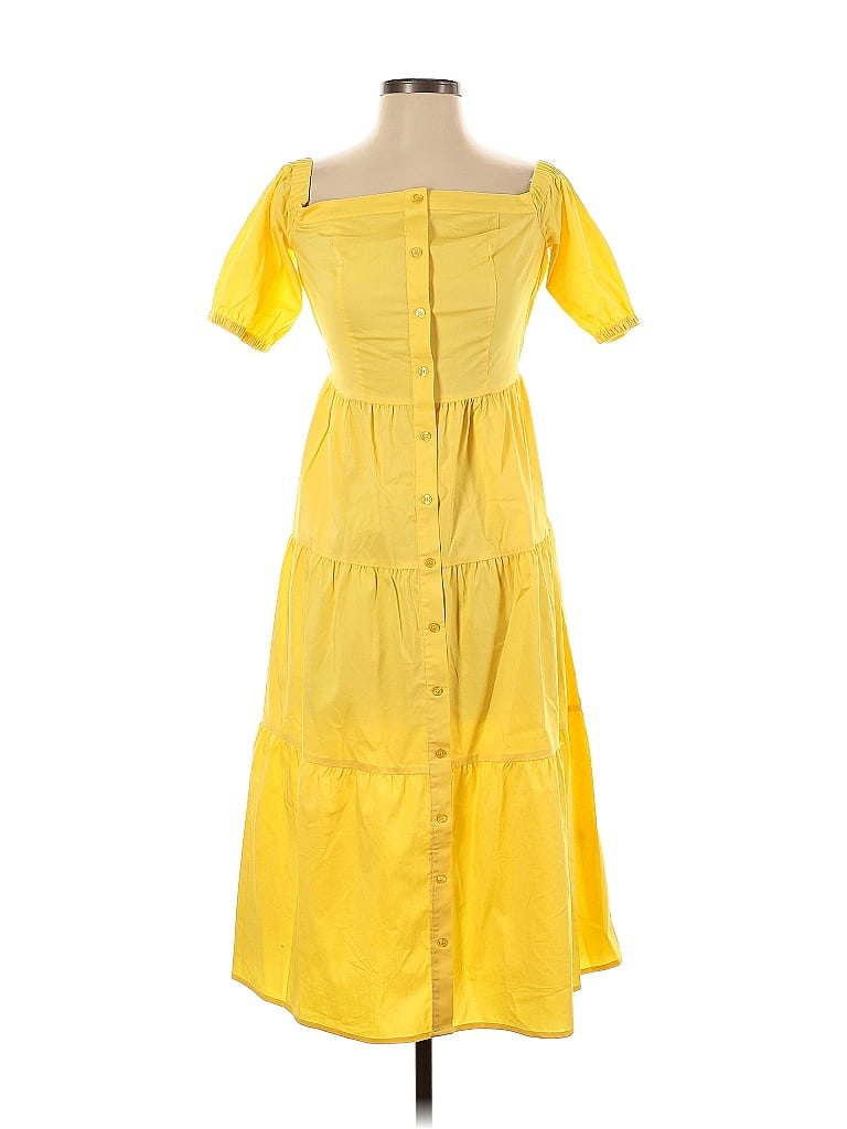 Pre-owned Ny & C Casual Dress In Yellow