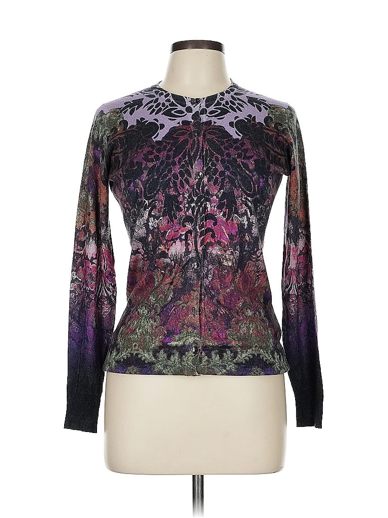 ETRO Purple Silk Pullover Sweater Size EU (IT) 44 / US 8 - photo 1