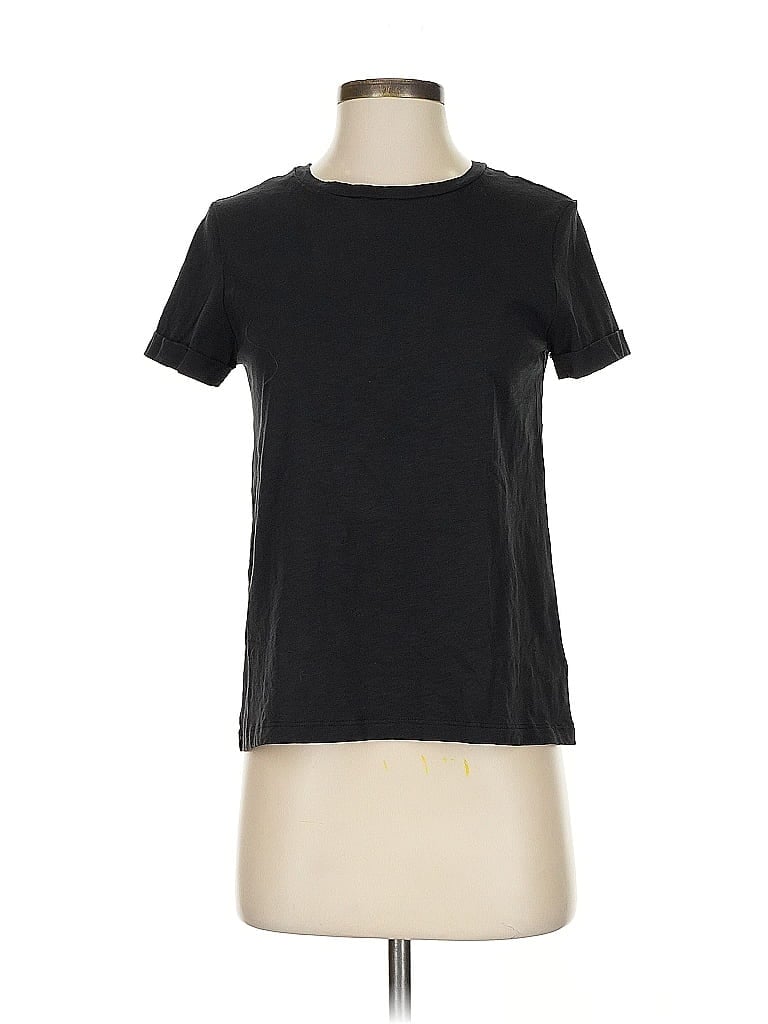 Pre-owned Max Studio Short Sleeve T-shirt In Black
