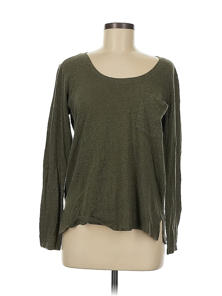 Pre-owned Abercrombie & Fitch Long Sleeve T-shirt In Green
