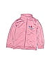 Adidas 100% Polyester Hearts Pink Track Jacket Size 4T - photo 1