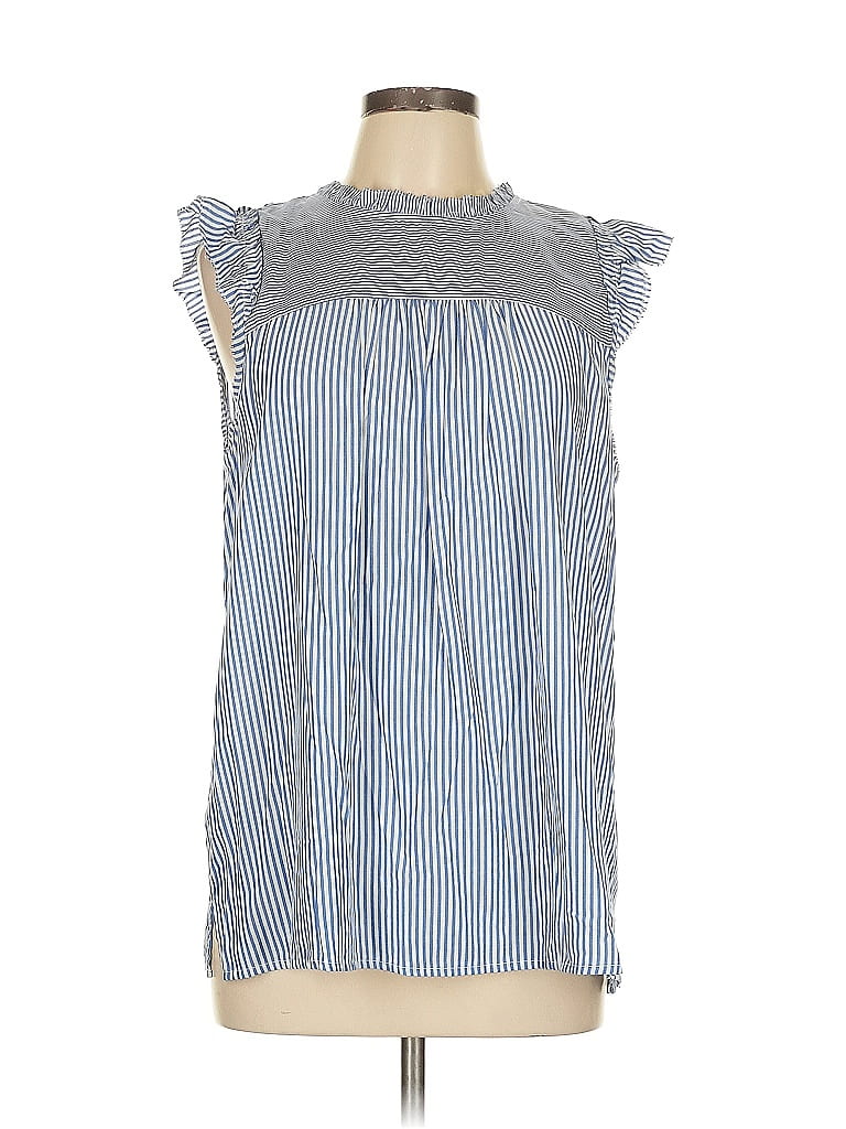 Ann Taylor Sky Blue Sleeveless Blouse main image 1
