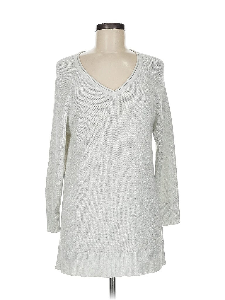 Liz Claiborne Silver Pullover Sweater Size M - photo 1
