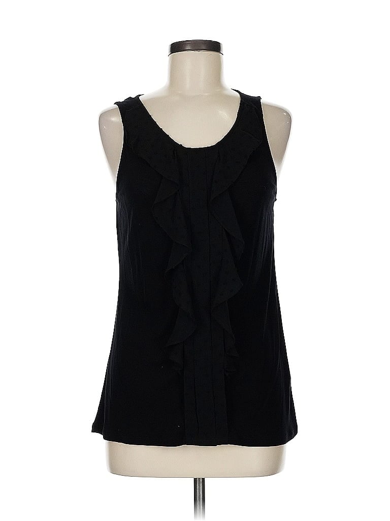 Pre-owned Elle Tank Top Black Halter Neckline Tops