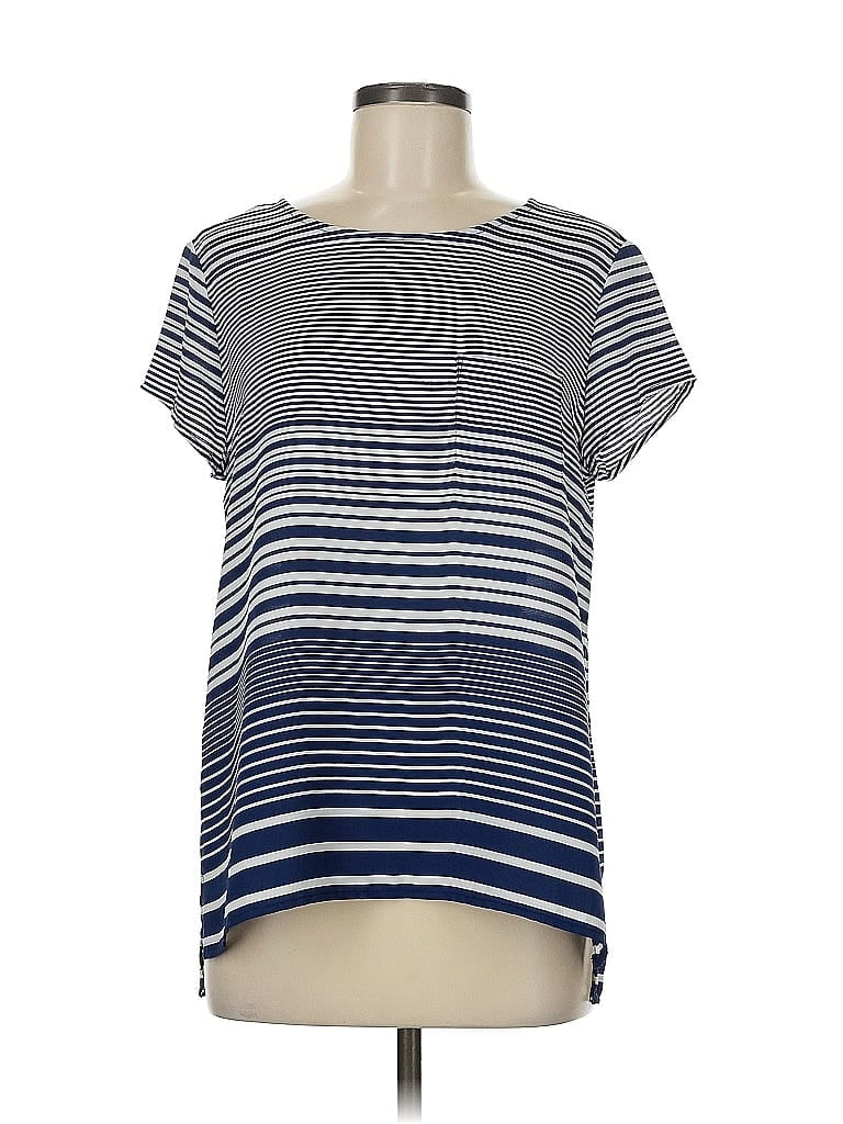 Pre-owned The Limited Short Sleeve Top Blue Boatneck Tops