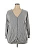 Ellos 100% Cotton Gray Cardigan Size 18 - photo 1