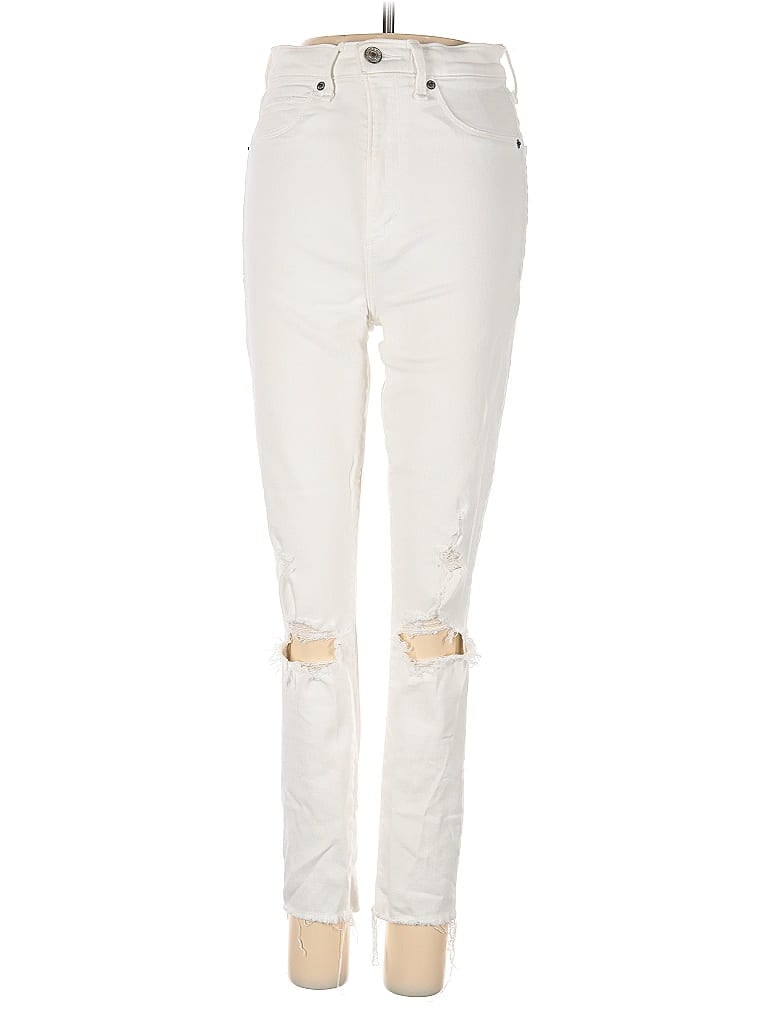 Pre-owned Abercrombie & Fitch Jeans In White