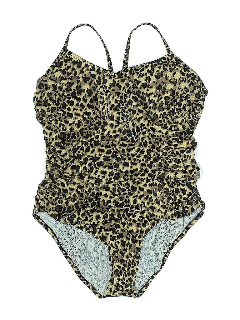 Pre-owned Aqua Green One Piece Swimsuit In Gold