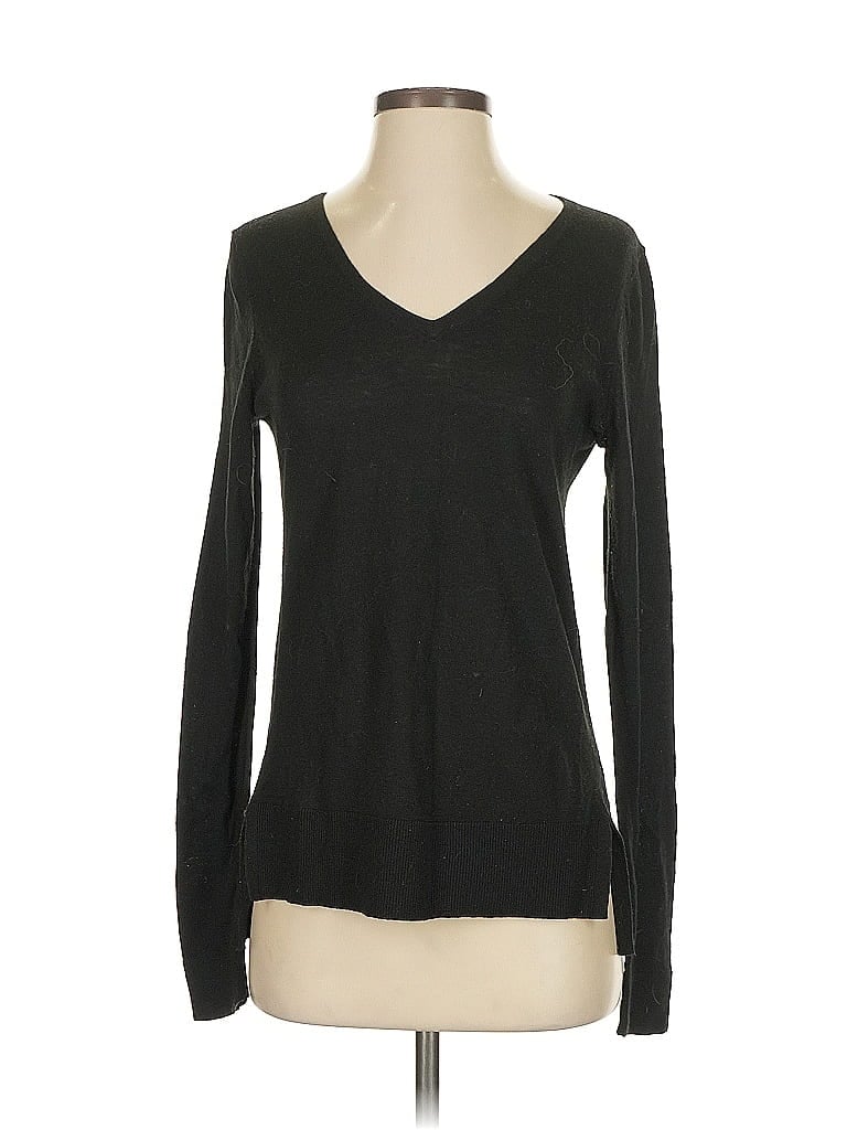 Pre-owned Ann Taylor Loft Pullover Sweater In Black