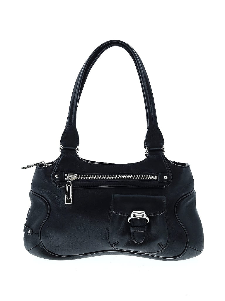 Cole Haan Solid Black Leather Satchel One size - photo 1