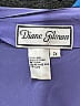 Diane Gilman 100% Silk Purple 3/4 Sleeve Silk Top Size 2X - photo 3