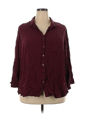 Velvet Heart 3/4 Sleeve Button-Down Shirt (view 1)