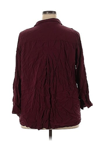 Velvet Heart 3/4 Sleeve Button-Down Shirt (view 2)