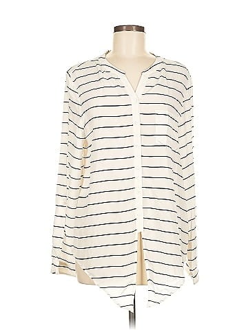 Joie Long Sleeve Silk Top (view 1)