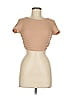 Beginning Boutique Tan Short Sleeve Top Size 6 - photo 1