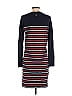 Barbour Stripes Black Blue Casual Dress Size 4 - photo 2