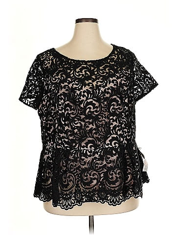 Alex Evenings Short Sleeve Blouse (view 1)