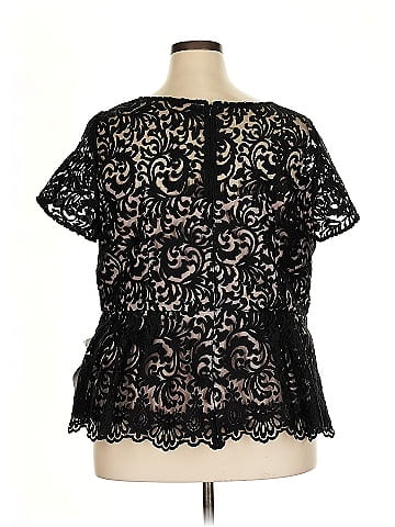Alex Evenings Short Sleeve Blouse (view 2)