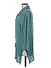 Elan 100% Rayon Teal 3/4 Sleeve Button-Down Shirt Size M - photo 5