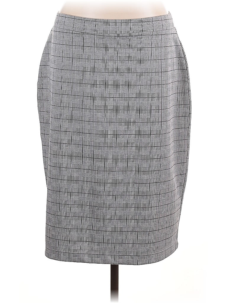 Pre-owned Liz Claiborne Career Formal Skirt In Gray