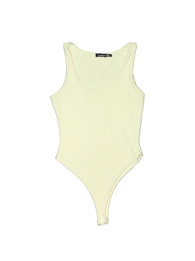 Pre-owned Boohoo Bodysuit In Yellow