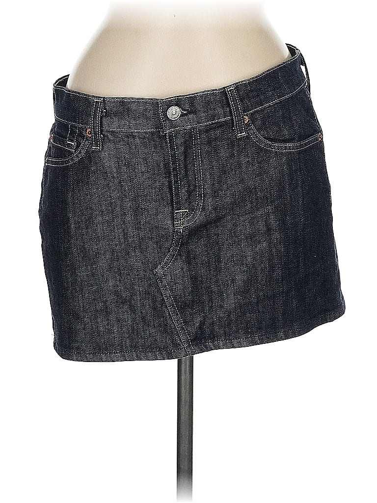 7 For All Mankind Gray Denim Skirt Size 29 waist - photo 1