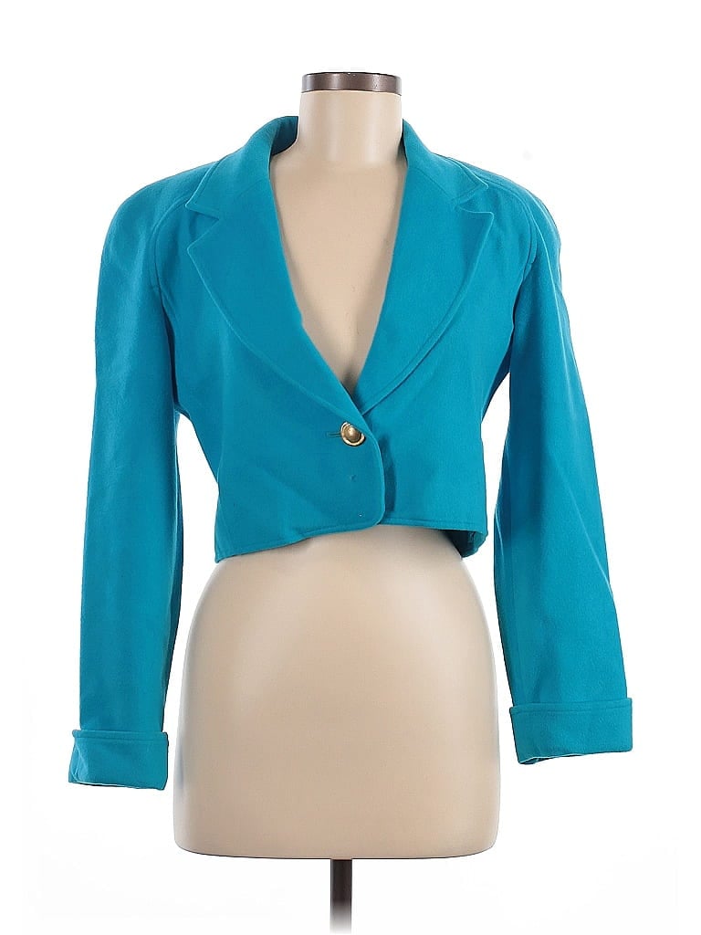 Carlisle Teal Wool Blazer Size 4 - photo 1