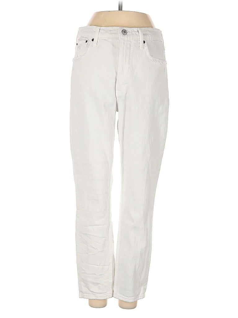 Pre-owned Abercrombie & Fitch Jeans In White