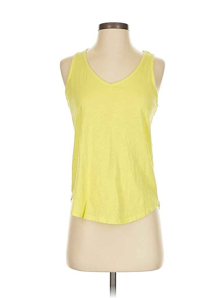 Pre-owned Soho Tank Top Yellow Halter Neckline Tops