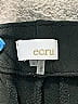 Ecru Solid Black Active Pants Size S - photo 4