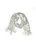 H&M Gray White Scarf One size - photo 1