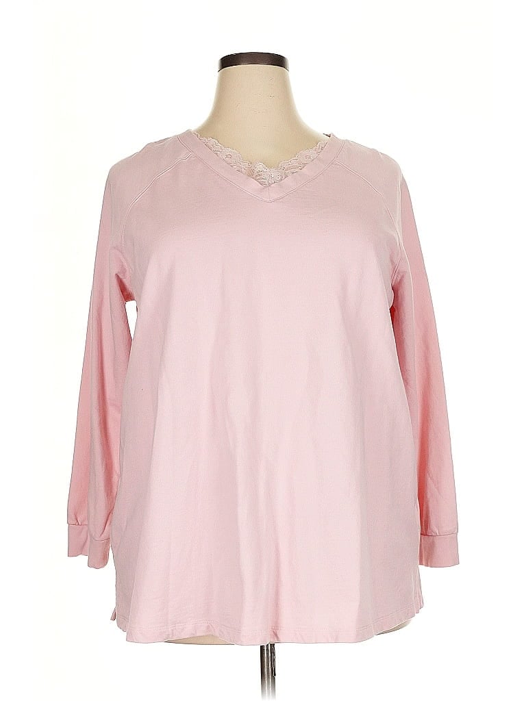 Ellos Pink 3/4 Sleeve Blouse Size 18 - photo 1