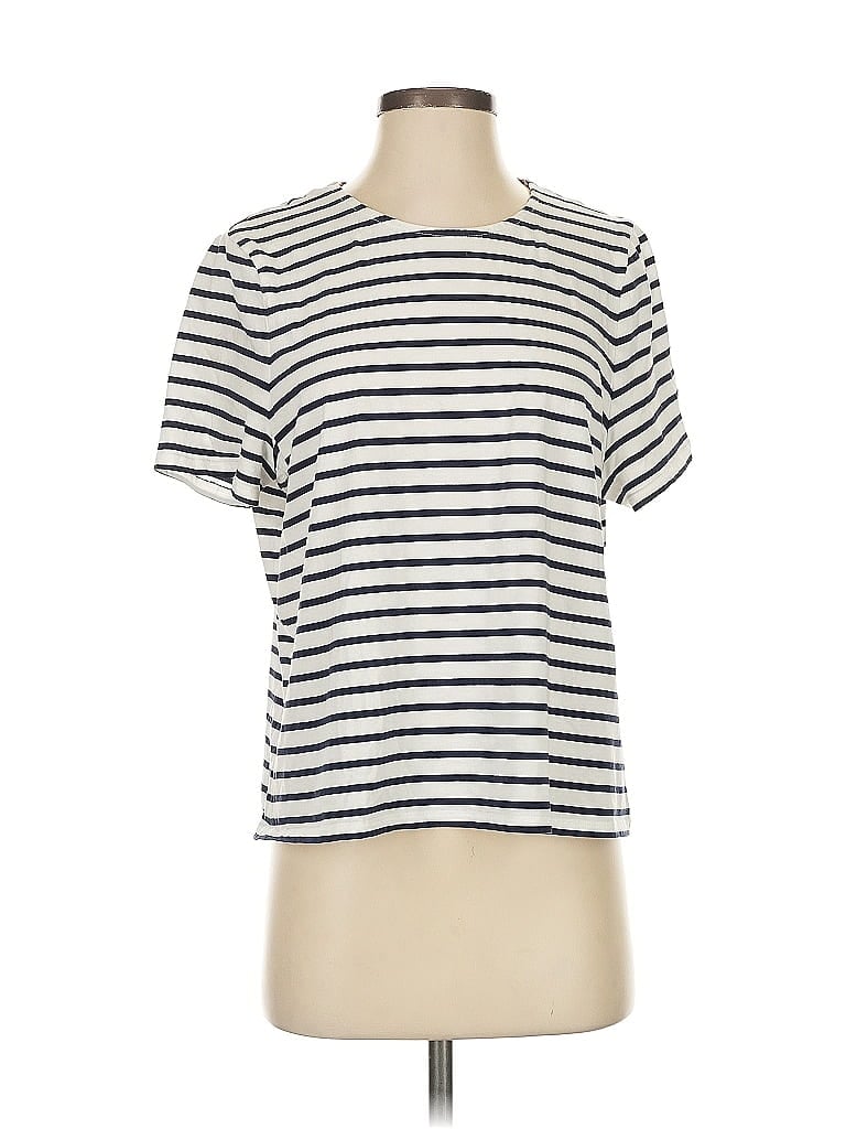 Pre-owned Boden Short Sleeve T-shirt In White