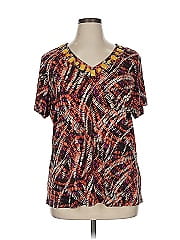 Jm Collection Short Sleeve Blouse