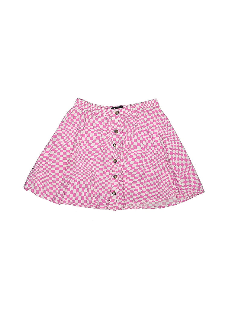 Girls Checkered-gingham Pink Skirt Size 14 (big kids) - photo 1