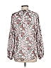 Unbranded 100% Polyester Silver Long Sleeve Blouse Size M - photo 2