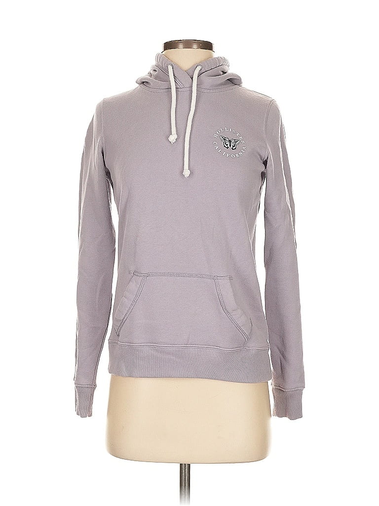 Pre-owned Hollister Pullover Hoodie In Gray