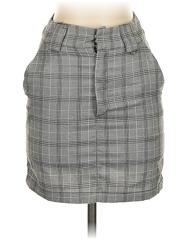 Pre-owned Cotton Candy La Casual Skirt In Gray