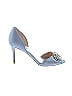 Badgley Mischka Blue Gray Heels Size 7 1/2 - photo 1
