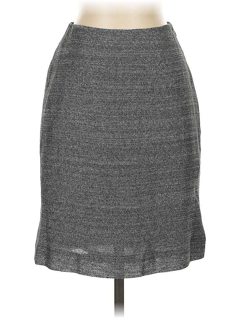 Pre-owned Linda Allard Ellen Tracy Formal Skirt In Gray