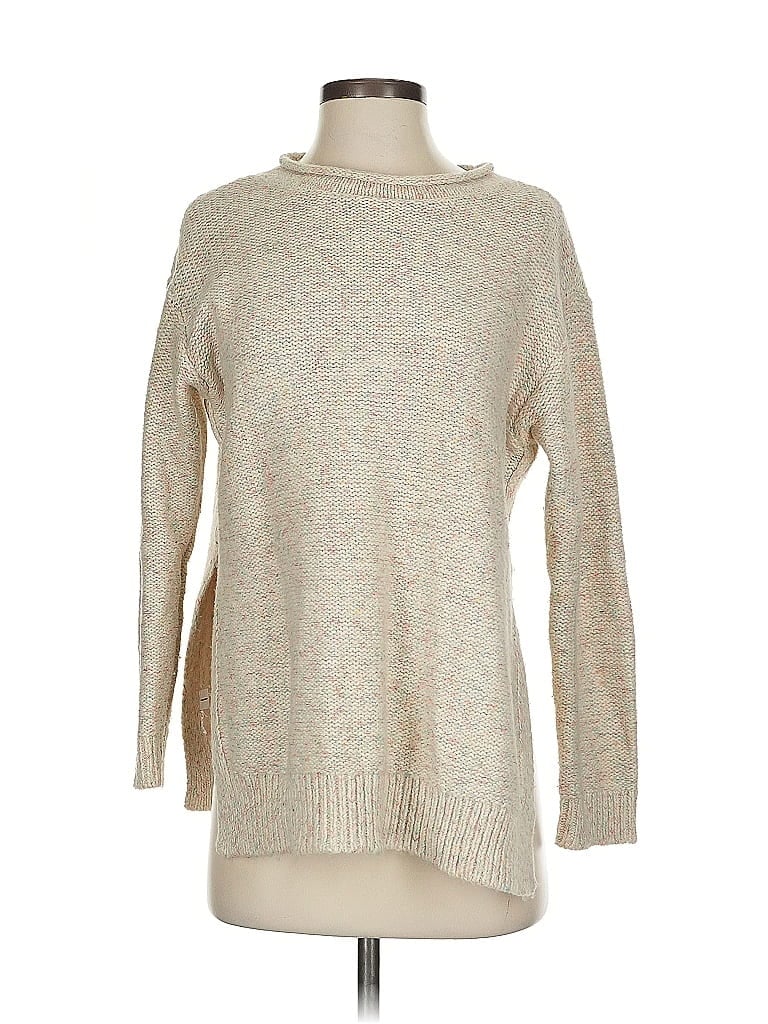 Pre-owned Lou & Grey Pullover Sweater In White