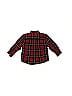Tommy Hilfiger 100% Cotton Plaid Red Long Sleeve Button-Down Shirt Size 12-18 mo - photo 2