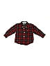 Tommy Hilfiger 100% Cotton Plaid Red Long Sleeve Button-Down Shirt Size 12-18 mo - photo 1